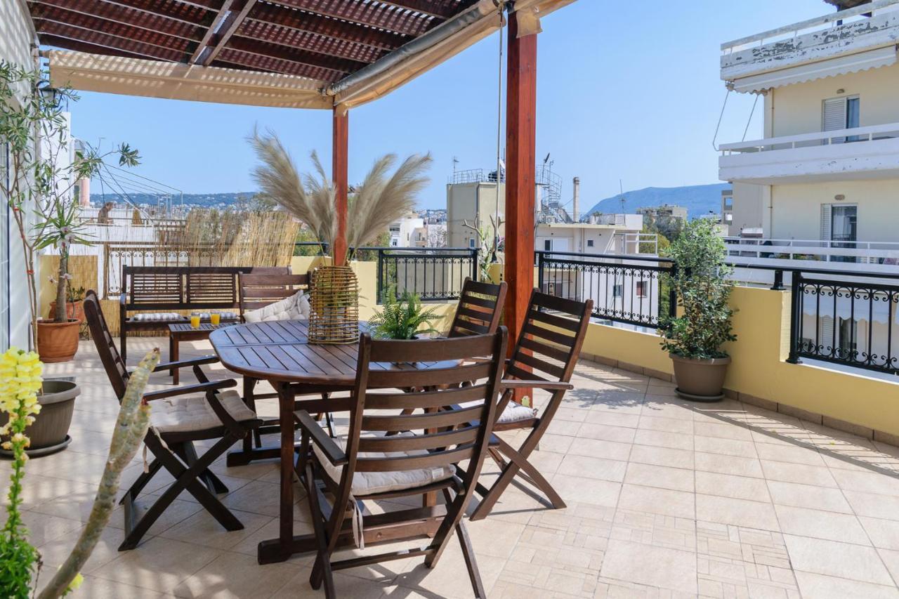 Central Penthouse In Quiet Neighborhood Near Sandy Beach Chania  Exterior foto